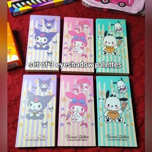 Hello Kitty Sanrio & Kuromi Eyeshadow Set Of 3